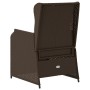 Sillones reclinables jardín con cojines marrones 2 uds ratán PE de , Sofás de exterior - Ref: Foro24-368992, Precio: 242,86 €...