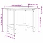 Massive Buchenholz-Werkbank 100x(55-60)x81,5 cm von , Arbeitstische - Ref: Foro24-3309664, Preis: 110,45 €, Rabatt: %