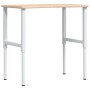 Banco de trabajo rectangular madera maciza 100x60x(71,5-98) cm de , Mesas de trabajo - Ref: Foro24-3309700, Precio: 128,99 €,...