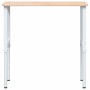 Rectangular solid wood workbench 100x60x(71.5-98) cm by , Work tables - Ref: Foro24-3309700, Price: 126,45 €, Discount: %