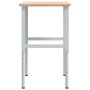 Rectangular solid wood workbench 100x60x(71.5-98) cm by , Work tables - Ref: Foro24-3309700, Price: 126,45 €, Discount: %