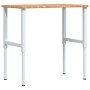 Rectangular solid wood workbench 100x60x(71.5-98) cm by , Work tables - Ref: Foro24-3309702, Price: 123,02 €, Discount: %