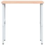 Solid beech wood workbench 100x(55-60)x(73-99.5) cm by , Work tables - Ref: Foro24-3309709, Price: 121,88 €, Discount: %