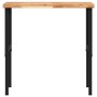 Banco de trabajo rectangular madera maciza 100x60x(73-99,5) cm de , Mesas de trabajo - Ref: Foro24-3309693, Precio: 154,08 €,...