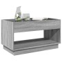 Coffee table with Infinity LED gray Sonoma 90x50x50 cm by , Coffee table - Ref: Foro24-847670, Price: 156,89 €, Discount: %