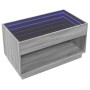 Coffee table with Infinity LED gray Sonoma 90x50x50 cm by , Coffee table - Ref: Foro24-847670, Price: 156,89 €, Discount: %