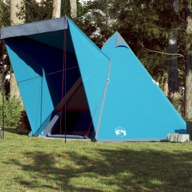 Tienda de campaña familiar tipi 6 personas impermeable azul de , Tiendas de campaña - Ref: Foro24-4009439, Precio: 153,99 €, ...