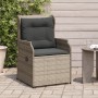 Reclining garden armchairs and 2 gray synthetic rattan cushions by , Outdoor sofas - Ref: Foro24-368993, Price: 242,67 €, Dis...