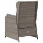 Reclining garden armchairs and 2 gray synthetic rattan cushions by , Outdoor sofas - Ref: Foro24-368993, Price: 242,67 €, Dis...