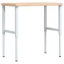 Rectangular solid wood workbench 100x60x(73-99.5) cm by , Work tables - Ref: Foro24-3309701, Price: 159,04 €, Discount: %