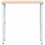 Rectangular solid wood workbench 100x60x(73-99.5) cm by , Work tables - Ref: Foro24-3309701, Price: 159,04 €, Discount: %