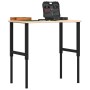 Banco de trabajo rectangular madera maciza 100x60x(71,5-98) cm de , Mesas de trabajo - Ref: Foro24-3309678, Precio: 126,55 €,...