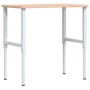 Solid beech wood workbench 100x(55-60)x(71.5-98) cm by , Work tables - Ref: Foro24-3309708, Price: 99,99 €, Discount: %