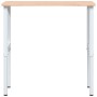 Solid beech wood workbench 100x(55-60)x(71.5-98) cm by , Work tables - Ref: Foro24-3309708, Price: 99,99 €, Discount: %