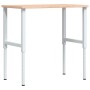 Solid beech wood workbench 100x(55-60)x(71.5-98) cm by , Work tables - Ref: Foro24-3309708, Price: 99,99 €, Discount: %