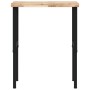 Rectangular solid wood workbench 80x60x(73-99.5) cm by , Work tables - Ref: Foro24-3309690, Price: 134,99 €, Discount: %