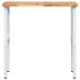 Banco de trabajo rectangular madera maciza 100x60x(73-99,5) cm de , Mesas de trabajo - Ref: Foro24-3309715, Precio: 156,27 €,...