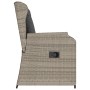 Garden reclining armchairs with gray cushions 2 units PE rattan by , Outdoor sofas - Ref: Foro24-368996, Price: 242,67 €, Dis...