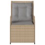 Garden reclining armchairs with beige cushions 2 units PE rattan by , Outdoor sofas - Ref: Foro24-368994, Price: 242,86 €, Di...