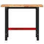 Solid acacia wood workbench, rectangular, 100x60x83 cm by , Work tables - Ref: Foro24-3309669, Price: 170,99 €, Discount: %