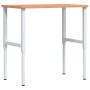 Banco de trabajo rectangular madera maciza 100x60x(71,5-98) cm de , Mesas de trabajo - Ref: Foro24-3309706, Precio: 131,12 €,...