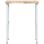 Banco de trabajo rectangular madera maciza 80x60x(73-99,5) cm de , Mesas de trabajo - Ref: Foro24-3309712, Precio: 128,84 €, ...