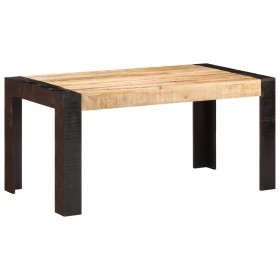 Solid mango wood dining table 160x80x76 cm by , Kitchen and dining tables - Ref: Foro24-3060199, Price: 346,99 €, Discount: %