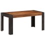 Mesa de comedor de madera maciza de mango 160x80x76 cm de , Mesas de cocina y de comedor - Ref: Foro24-3060200, Precio: 303,9...