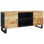 Solid mango wood TV stand 105x33x46 cm by , TV Furniture - Ref: Foro24-345220, Price: 112,99 €, Discount: %