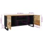 TV-Möbel aus massivem Mangoholz, 105x33x46 cm. von , TV-Möbel - Ref: Foro24-345220, Preis: 112,99 €, Rabatt: %