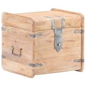 Solid acacia wood trunk 40x40x40 cm by , Storage trunks - Ref: Foro24-289648, Price: 158,99 €, Discount: %