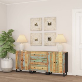 Ein Sideboard aus 3 Teilen aus recyceltem Massivholz. von , Sideboards - Ref: Foro24-3143640, Preis: 458,54 €, Rabatt: %