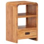 Solid acacia wood bedside table with honey finish, measuring 40x30x60 cm. by , Nightstands - Ref: Foro24-289633, Price: 151,2...