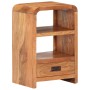 Solid acacia wood bedside table with honey finish, measuring 40x30x60 cm. by , Nightstands - Ref: Foro24-289633, Price: 151,2...