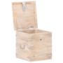 Baúl de madera maciza de acacia 40x40x40 cm de , Baúles de almacenamiento - Ref: Foro24-289646, Precio: 144,99 €, Descuento: %