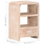 Mesita de noche de madera maciza de acacia 40x30x60 cm de , Mesitas de noche - Ref: Foro24-289632, Precio: 125,25 €, Descuent...