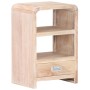 Mesita de noche de madera maciza de acacia 40x30x60 cm de , Mesitas de noche - Ref: Foro24-289632, Precio: 125,25 €, Descuent...