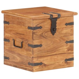 Solid acacia wood trunk 40x40x40 cm by , Storage trunks - Ref: Foro24-289645, Price: 123,78 €, Discount: %