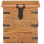 Solid acacia wood trunk 40x40x40 cm by , Storage trunks - Ref: Foro24-289645, Price: 123,60 €, Discount: %