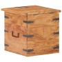 Solid acacia wood trunk 40x40x40 cm by , Storage trunks - Ref: Foro24-289645, Price: 123,60 €, Discount: %