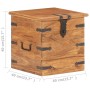 Solid acacia wood trunk 40x40x40 cm by , Storage trunks - Ref: Foro24-289645, Price: 123,60 €, Discount: %