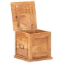 Solid acacia wood trunk 40x40x40 cm by , Storage trunks - Ref: Foro24-289649, Price: 148,48 €, Discount: %