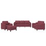 4-piece sofa set with cushions, made of burgundy fabric. by , Sofas - Ref: Foro24-3201800, Price: 789,27 €, Discount: %