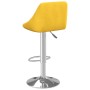 Taburete de bar de terciopelo amarillo mostaza de , Taburetes de cocina - Ref: Foro24-335301, Precio: 80,25 €, Descuento: %