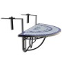 Blue and white mosaic hanging balcony table by vidaXL, Garden tables - Ref: Foro24-41124, Price: 76,99 €, Discount: %