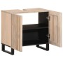 Solid mango wood sink cabinet for bathroom 62x34x58 cm by , Bathroom furniture - Ref: Foro24-377532, Price: 106,95 €, Discoun...