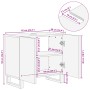 Armario de lavabo para baño madera maciza de mango 62x34x58 cm de , Muebles de baño - Ref: Foro24-377532, Precio: 106,95 €, D...