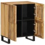 Massiver Mangoholz-Sideboard mit rauer Oberfläche 60x34x75 cm. von , Schließfächer und Lagerschränke - Ref: Foro24-377564, Pr...