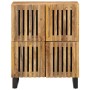 Massiver Mangoholz-Sideboard mit rauer Oberfläche 60x34x75 cm. von , Schließfächer und Lagerschränke - Ref: Foro24-377564, Pr...