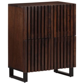 Massiver Mangoholz-Sideboard 60x34x75 cm von , Schließfächer und Lagerschränke - Ref: Foro24-377566, Preis: 133,99 €, Rabatt: %